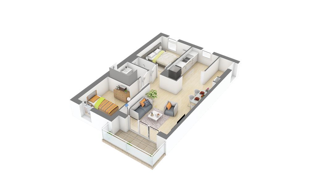 Appartement F3 CAEN (14000) 3A Immobilier