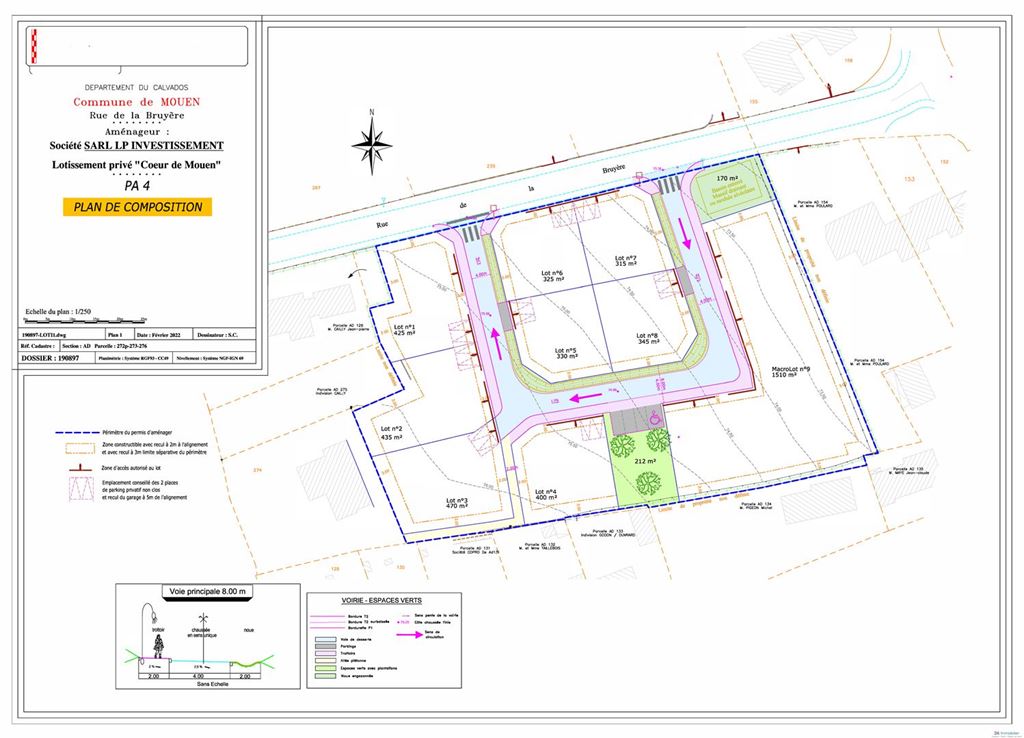 Terrain MOUEN (14790) 3A Immobilier