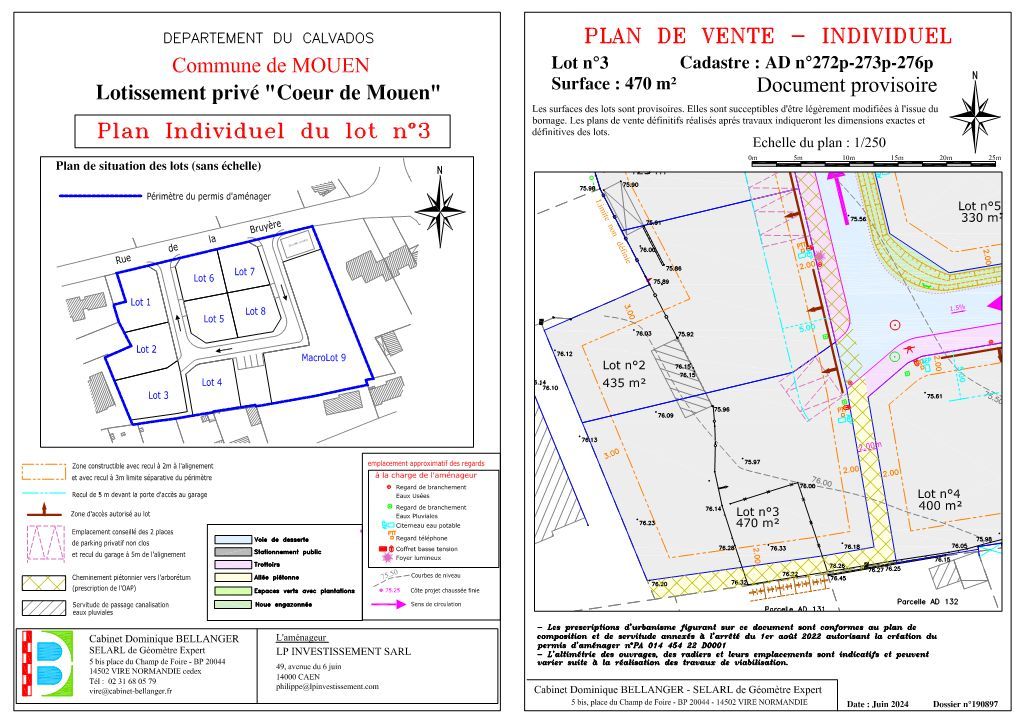Terrain MOUEN (14790) 3A Immobilier