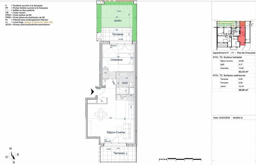 Appartement F2 CAEN (14000) 3A Immobilier