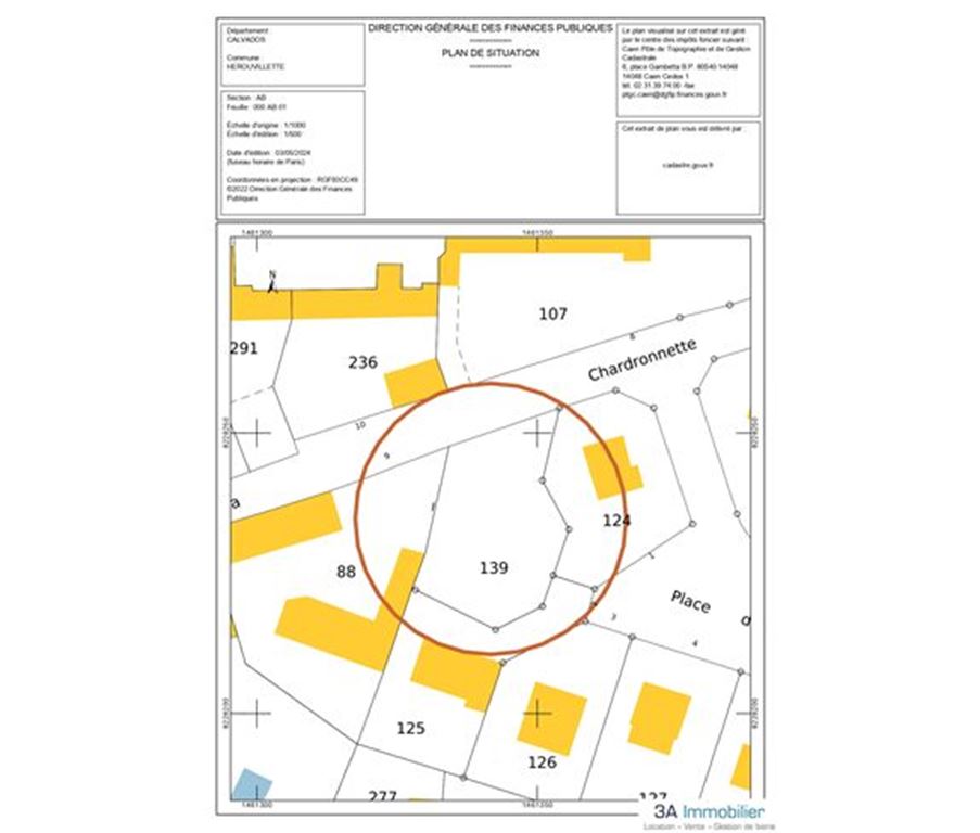 Terrain HEROUVILLETTE (14850) 3A Immobilier